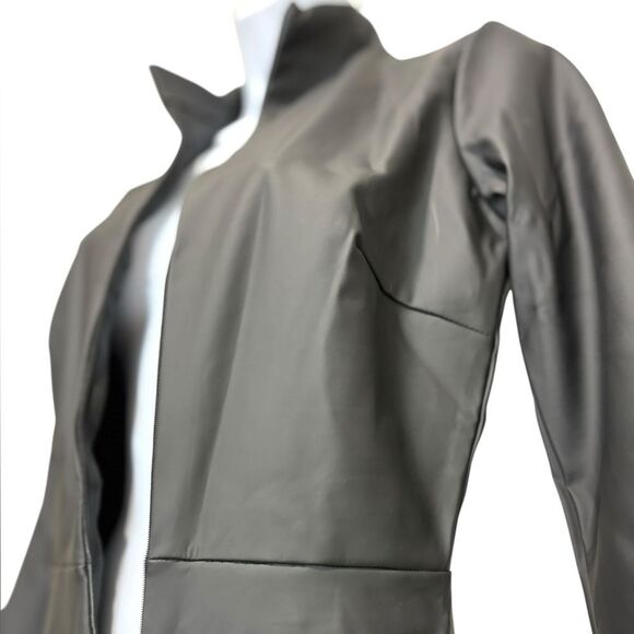 Good American Black Compression Catsuit Women’s Size M Long Sleeve Zip NWOT - Picture 3 of 6